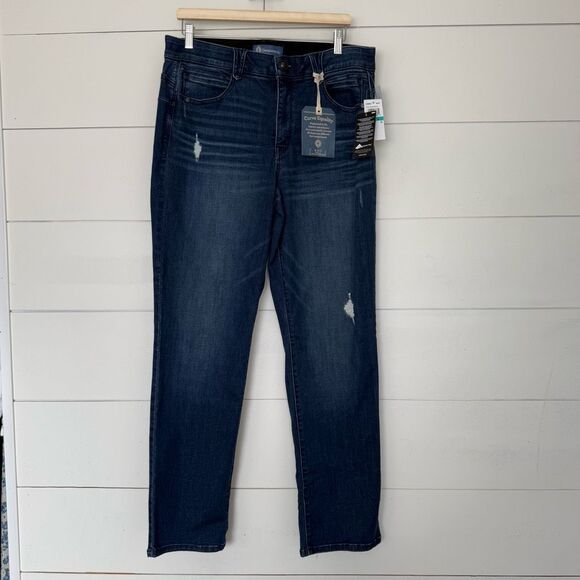 Democracy Denim - Democracy Women’s 16 Ab Solution Natalie Straight Jeans New